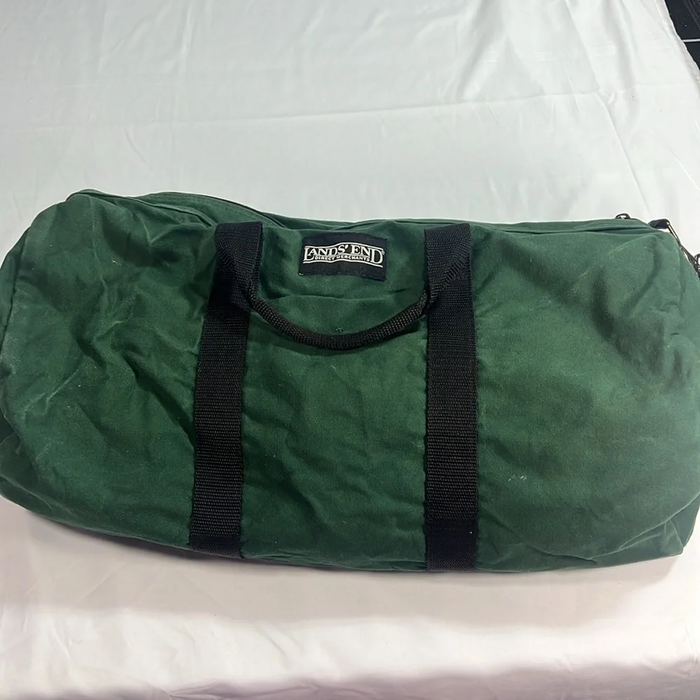 Vintage lands end duffel bag - Picture 2 of 11
